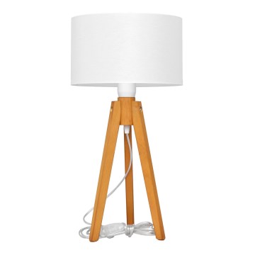 Bordslampa ALBA 1xE27/15W/230V vit/ek