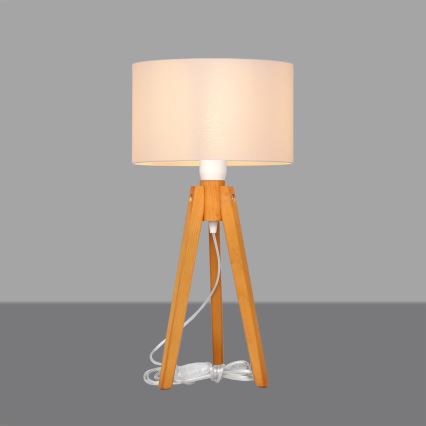 Bordslampa ALBA 1xE27/15W/230V vit/ek