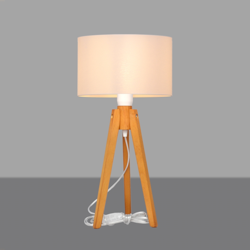 Bordslampa ALBA 1xE27/15W/230V vit/ek