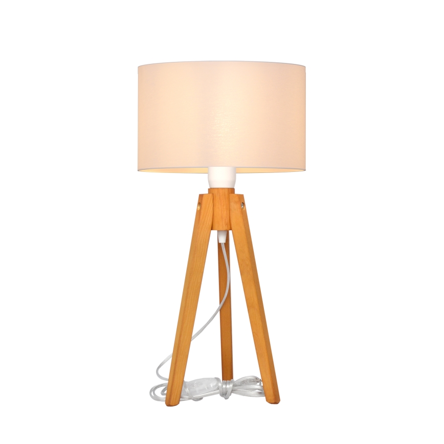 Bordslampa ALBA 1xE27/15W/230V vit/ek