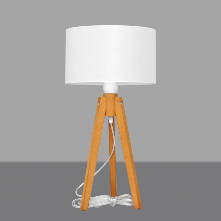 Bordslampa ALBA 1xE27/15W/230V vit/ek