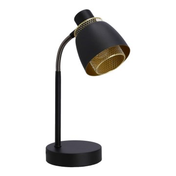 Bordslampa ALEKSANDRIA 1xE14/40W/230V svart/guld