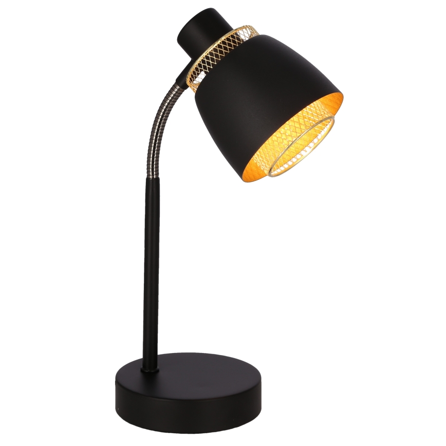 Bordslampa ALEKSANDRIA 1xE14/40W/230V svart/guld