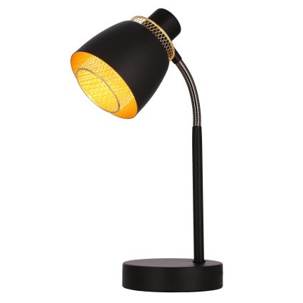 Bordslampa ALEKSANDRIA 1xE14/40W/230V svart/guld