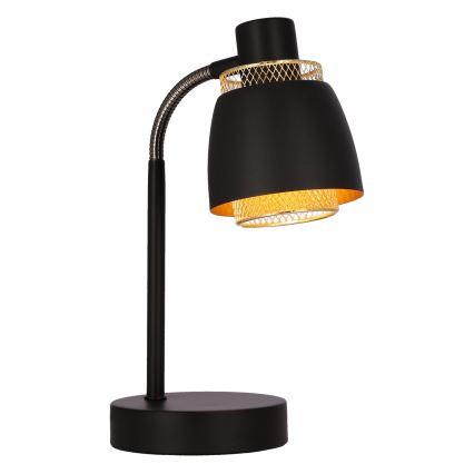 Bordslampa ALEKSANDRIA 1xE14/40W/230V svart/guld