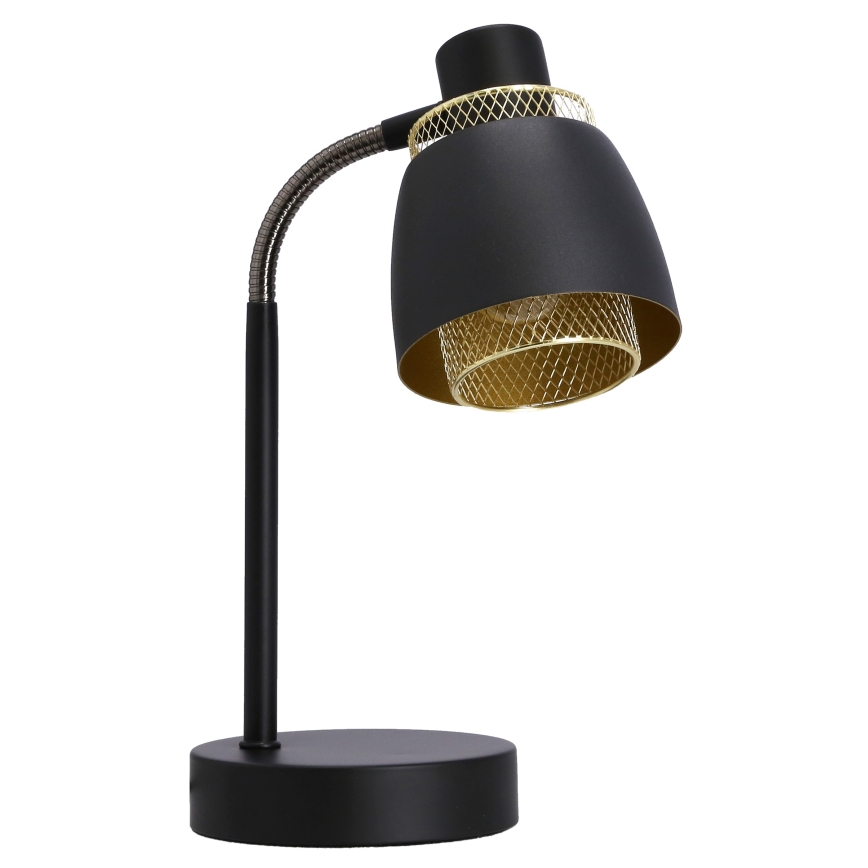 Bordslampa ALEKSANDRIA 1xE14/40W/230V svart/guld
