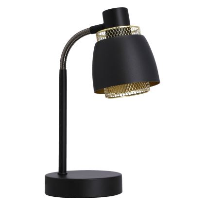 Bordslampa ALEKSANDRIA 1xE14/40W/230V svart/guld