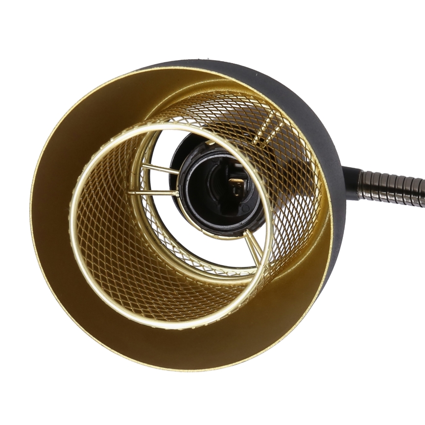Bordslampa ALEKSANDRIA 1xE14/40W/230V svart/guld