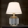 Bordslampa ALEXIS 1xE27/60W/230V grädde/guld/genomskinlig