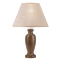 Bordslampa AMFORA 1xE27/60W/230V mörkbrun/bok