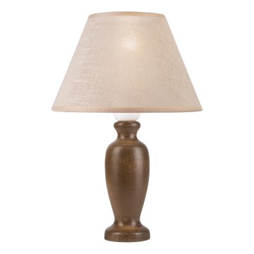 Bordslampa AMFORA 1xE27/60W/230V mörkbrun/bok