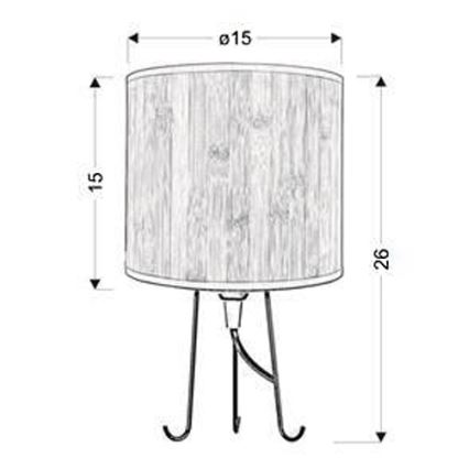 Bordslampa  ApåRA 1xE14/40W/230V ek