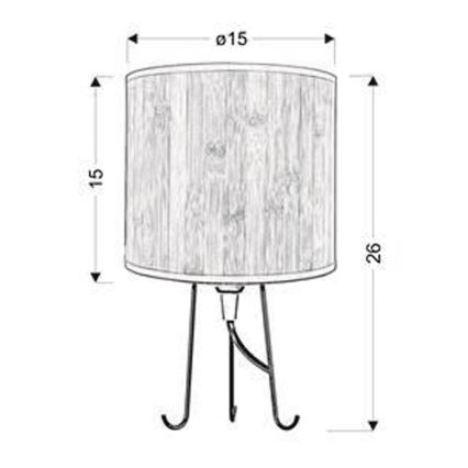 Bordslampa  ApåRA 1xE14/40W/230V tall 