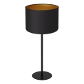 Bordslampa ARDEN 1xE27/60W/230V d. 25 cm svart/gyllene
