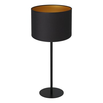 Bordslampa ARDEN 1xE27/60W/230V d. 25 cm svart/gyllene