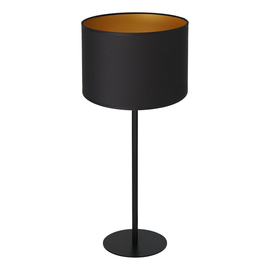 Bordslampa ARDEN 1xE27/60W/230V d. 25 cm svart/gyllene