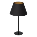 Bordslampa ARDEN 1xE27/60W/230V d. 30 cm svart/guld