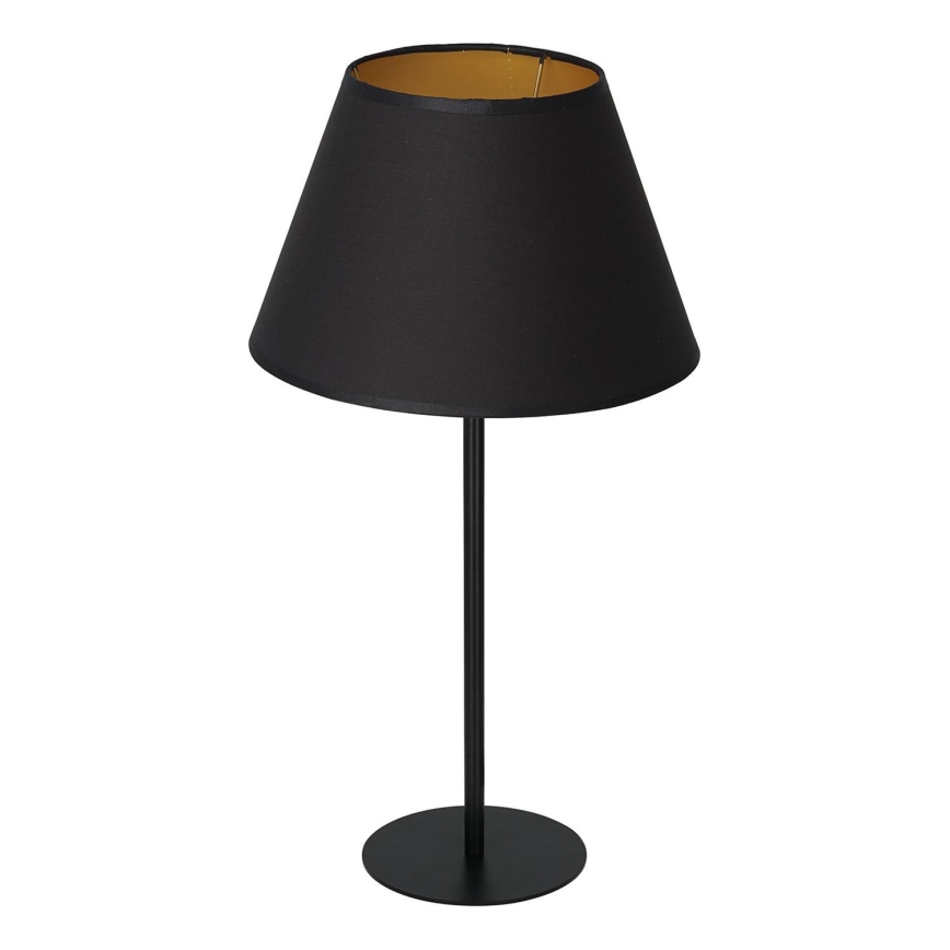Bordslampa ARDEN 1xE27/60W/230V d. 30 cm svart/guld