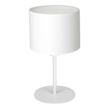 Bordslampa ARDEN 1xE27/60W/230V diameter 18 cm vit