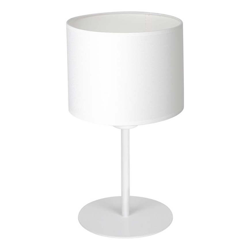 Bordslampa ARDEN 1xE27/60W/230V diameter 18 cm vit