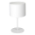 Bordslampa ARDEN 1xE27/60W/230V diameter 18 cm vit