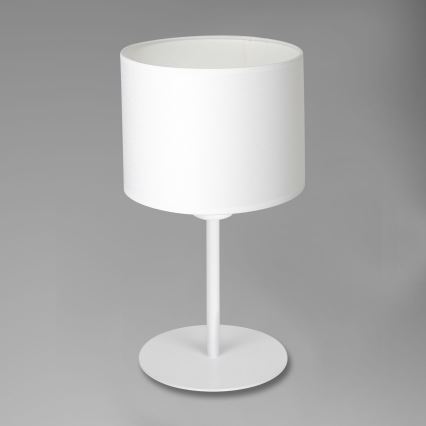 Bordslampa ARDEN 1xE27/60W/230V diameter 18 cm vit