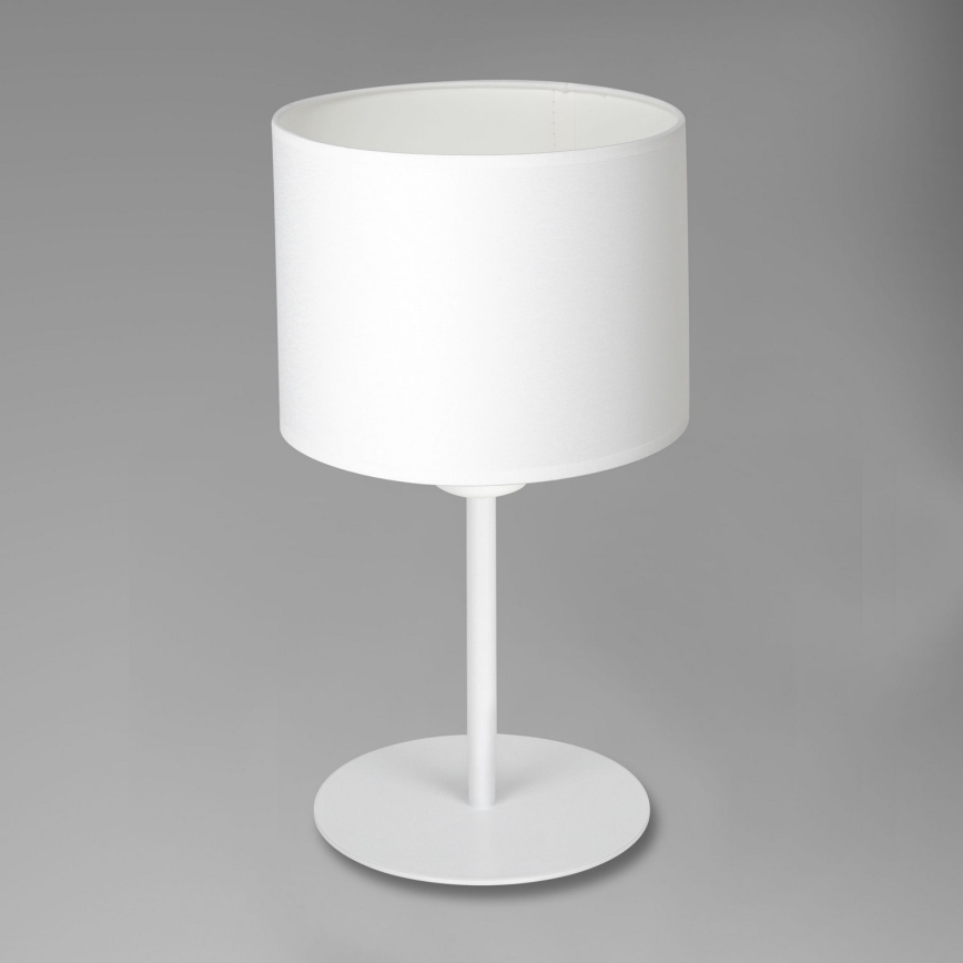 Bordslampa ARDEN 1xE27/60W/230V diameter 18 cm vit