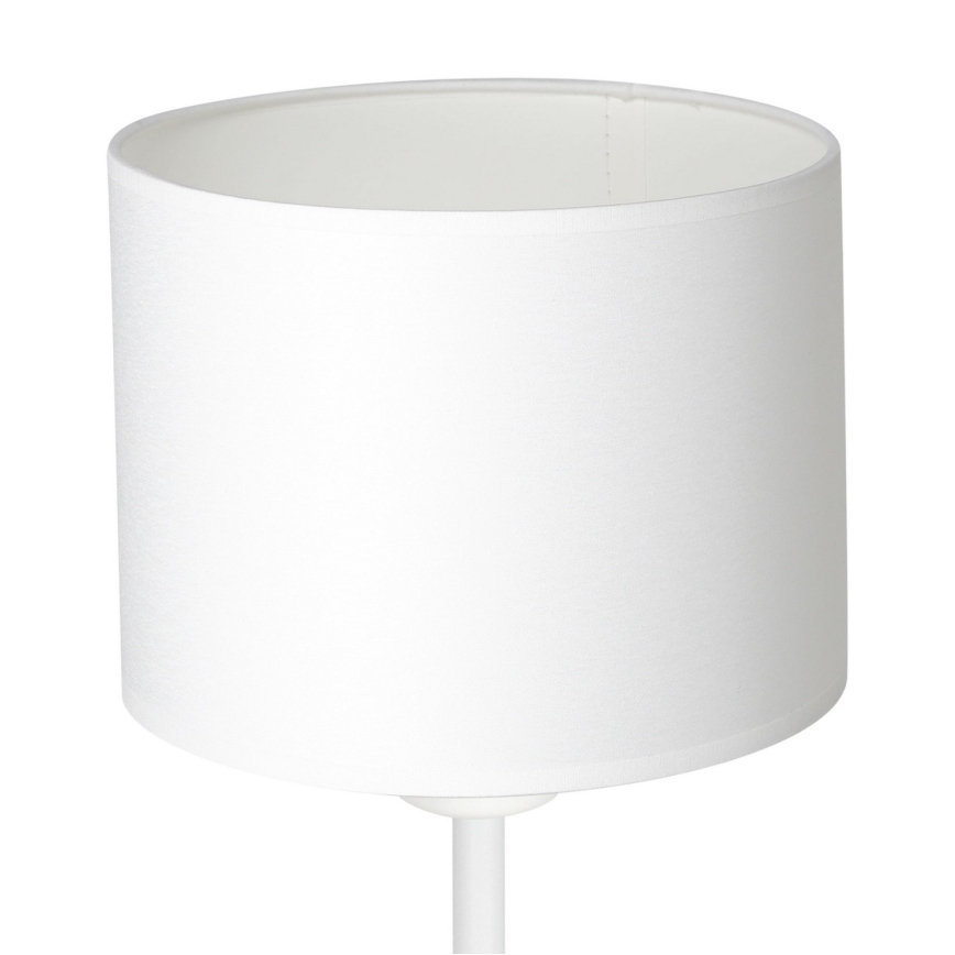 Bordslampa ARDEN 1xE27/60W/230V diameter 18 cm vit