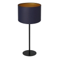 Bordslampa ARDEN 1xE27/60W/230V diameter 25 cm lila/gyllene
