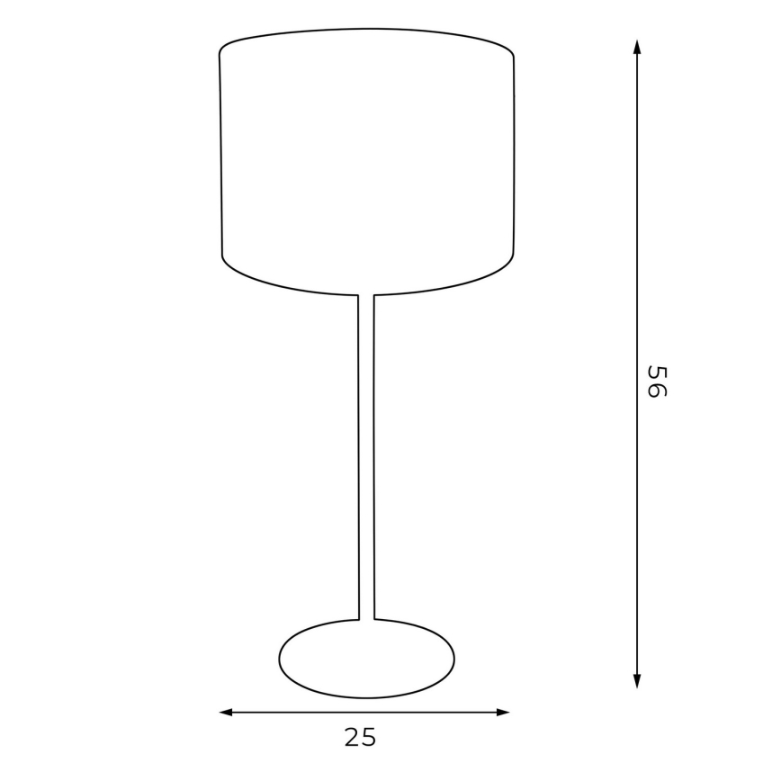 Bordslampa ARDEN 1xE27/60W/230V diameter 25 cm vit/gyllene