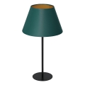 Bordslampa ARDEN 1xE27/60W/230V diameter 30 cm grön/gyllene