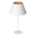 Bordslampa ARDEN 1xE27/60W/230V diameter 30 cm vit/gyllene
