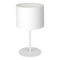 Bordslampa ARDEN 1xE27/60W/230V Ø 18 cm vit