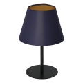 Bordslampa ARDEN 1xE27/60W/230V Ø 20 cm lila/guld