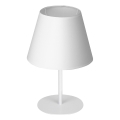 Bordslampa ARDEN 1xE27/60W/230V Ø 20 cm vit
