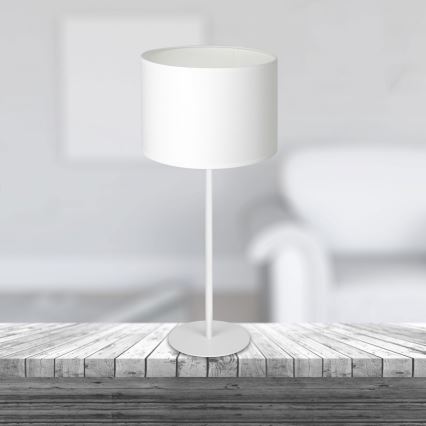 Bordslampa ARDEN 1xE27/60W/230Vpr. 25 cm vit