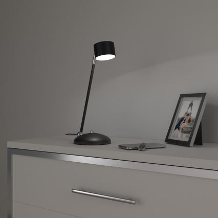 Bordslampa ARENA 1xGX53/11W/230V svart/skinande krom
