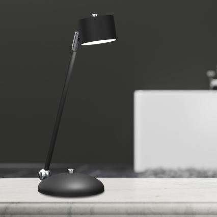 Bordslampa ARENA 1xGX53/11W/230V svart/skinande krom
