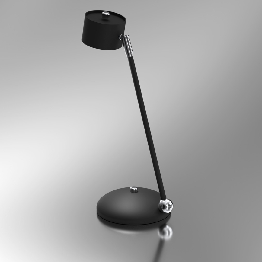 Bordslampa ARENA 1xGX53/11W/230V svart/skinande krom