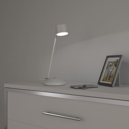 Bordslampa ARENA 1xGX53/11W/230V vit/skinande krom