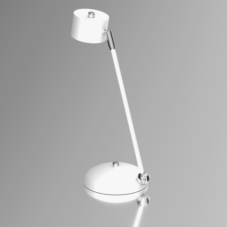 Bordslampa ARENA 1xGX53/11W/230V vit/skinande krom