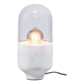Bordslampa ASEL 1xE27/25W/230V granit vit
