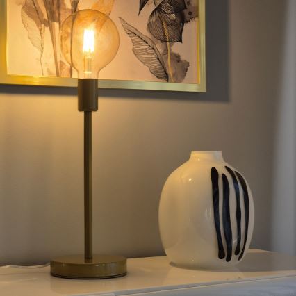 Bordslampa ASTRID 1xE27/60W/230V guld