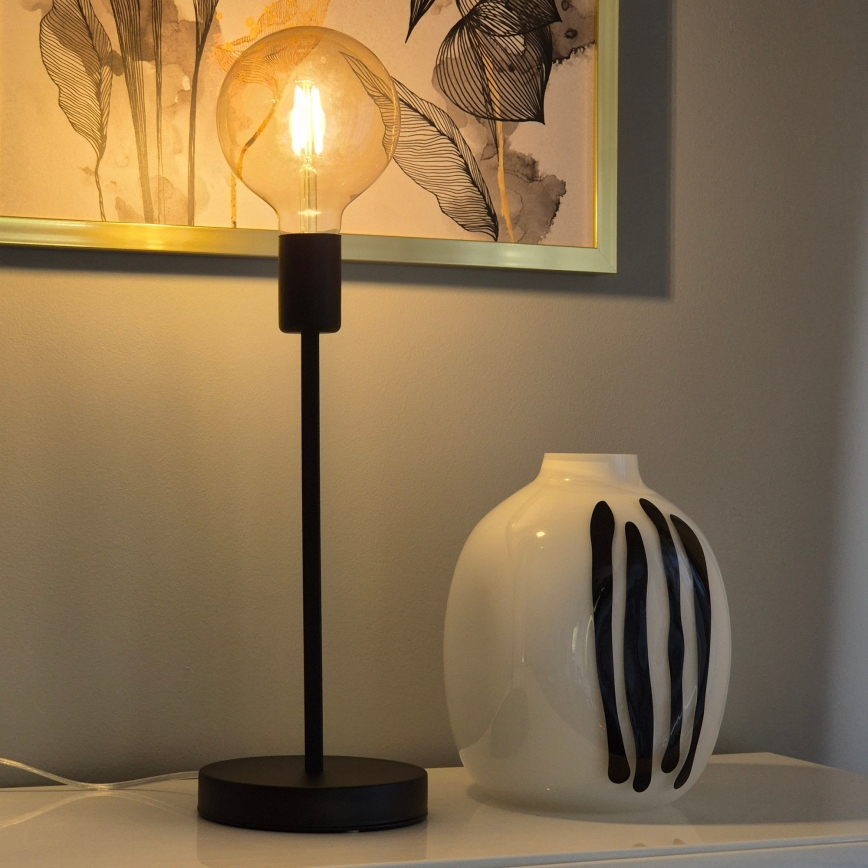 Bordslampa ASTRID 1xE27/60W/230V matt svart