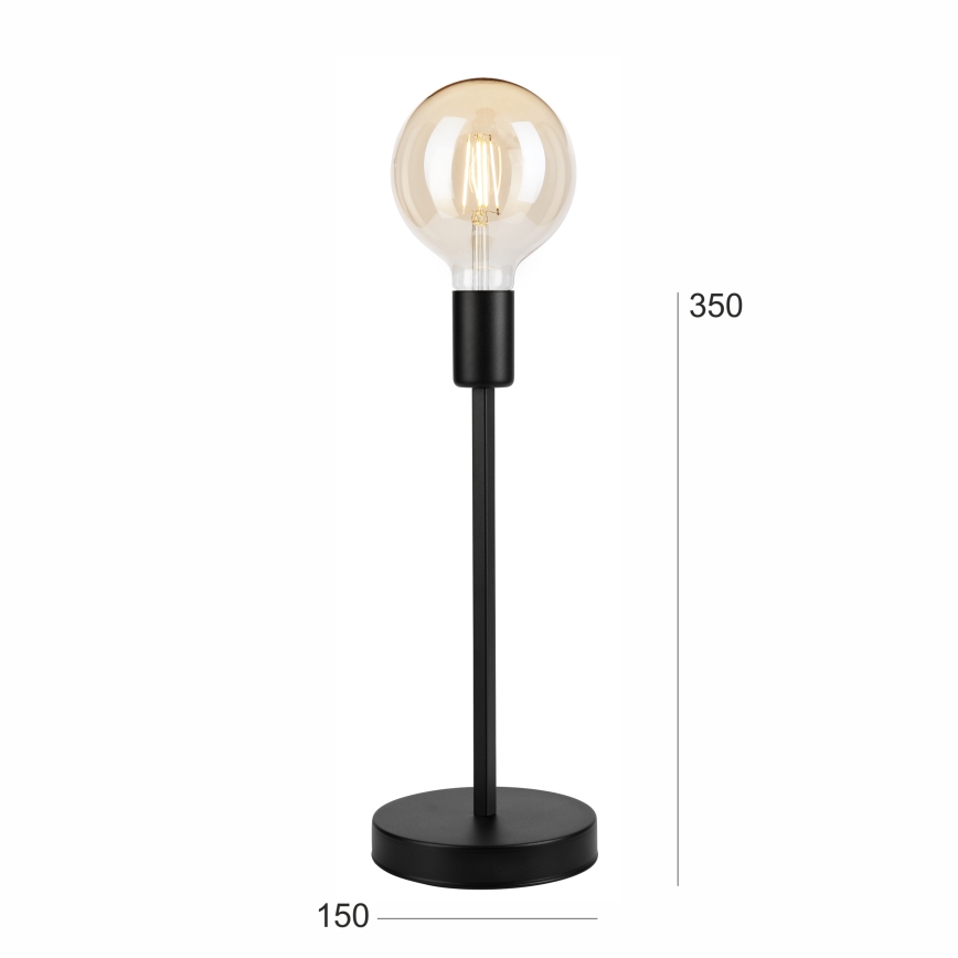 Bordslampa ASTRID 1xE27/60W/230V matt svart