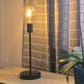 Bordslampa ASTRID 1xE27/60W/230V skinande svart