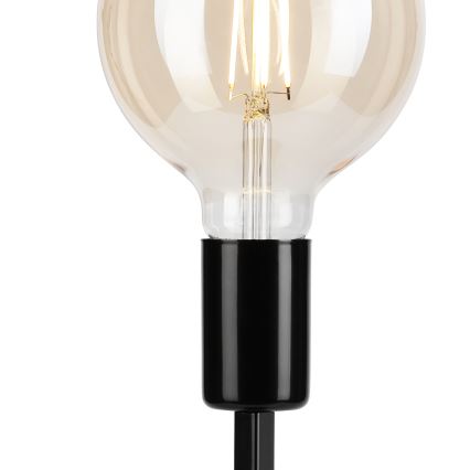 Bordslampa ASTRID 1xE27/60W/230V skinande svart