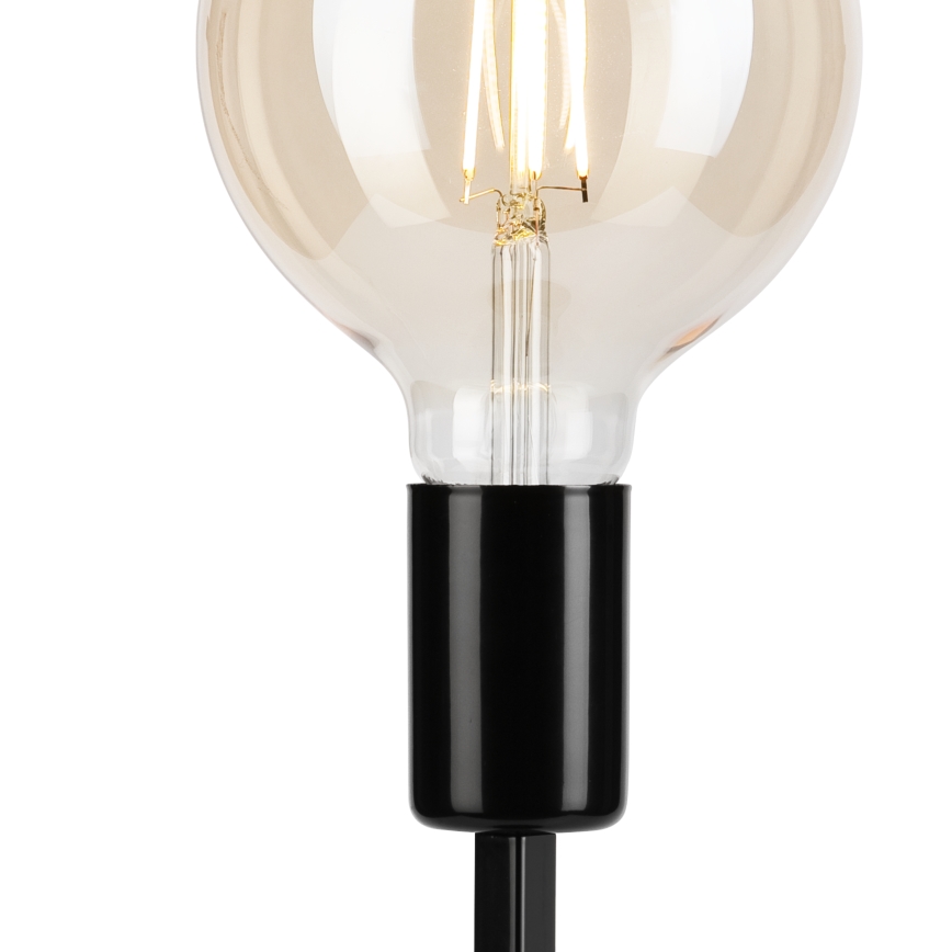 Bordslampa ASTRID 1xE27/60W/230V skinande svart