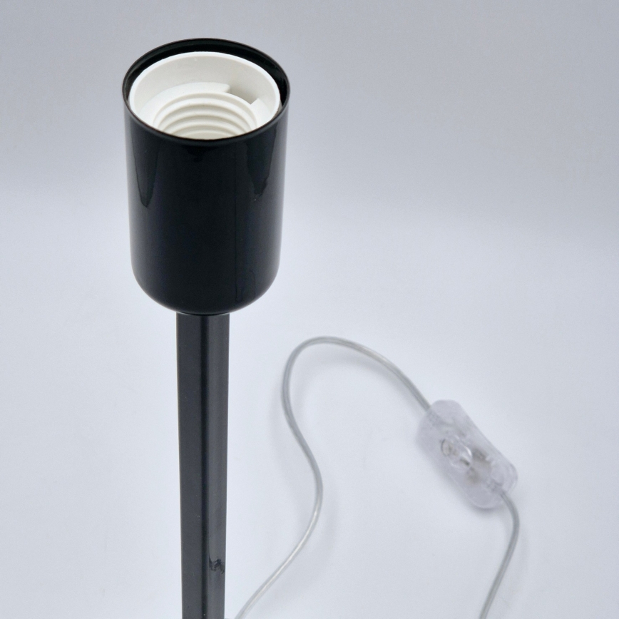 Bordslampa ASTRID 1xE27/60W/230V skinande svart