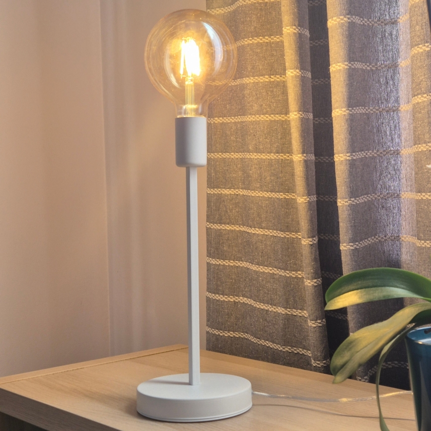 Bordslampa ASTRID 1xE27/60W/230V vit